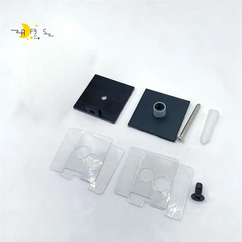 

AF95-латунный стеклянный зажим, фиксированная U-образная панель из стекла с отверстиями, дверная фурнитура с квадратным экраном для ванной комнаты от 5/16 до 1/2 дюйма