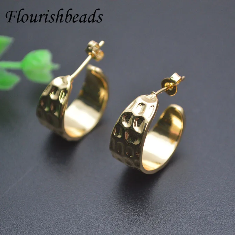 Luxury Desinger Earrings High Quality Nickel Free Color Remain Gold Plated Round Huggie Cuff Earrings for Women