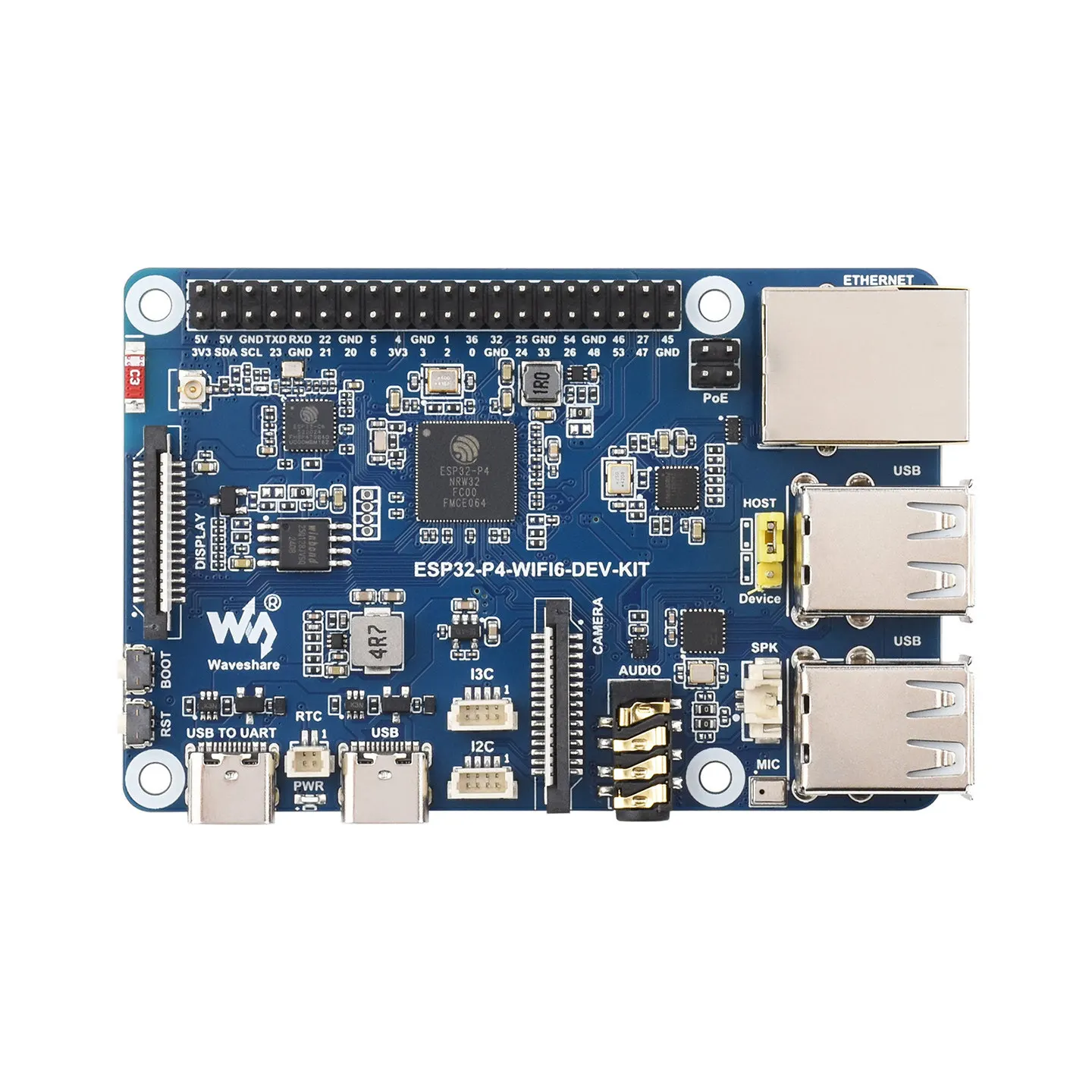 ESP32-P4 Development Board Integrated with ESP32-C6, Bluetooth & Wi-Fi, Supports Xiaozhi AI Voice and DeepSeek