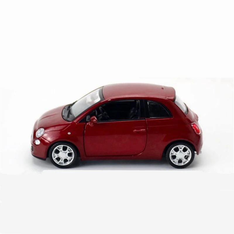 1:32 Fiat 500 Alloy Mini Car Model Diecast Metal Toy Vehicles Car Model High Simulation Miniature Scale Collection Children Gift