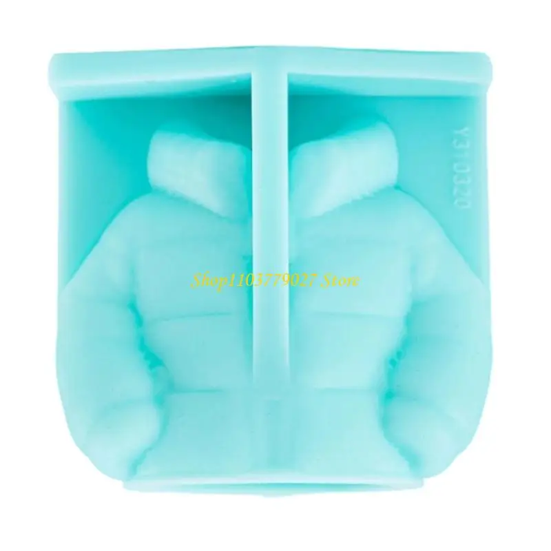 C4DF Easy to Wash Silicone Dessert Mold Down Jackets Mold for Parties and Celebration