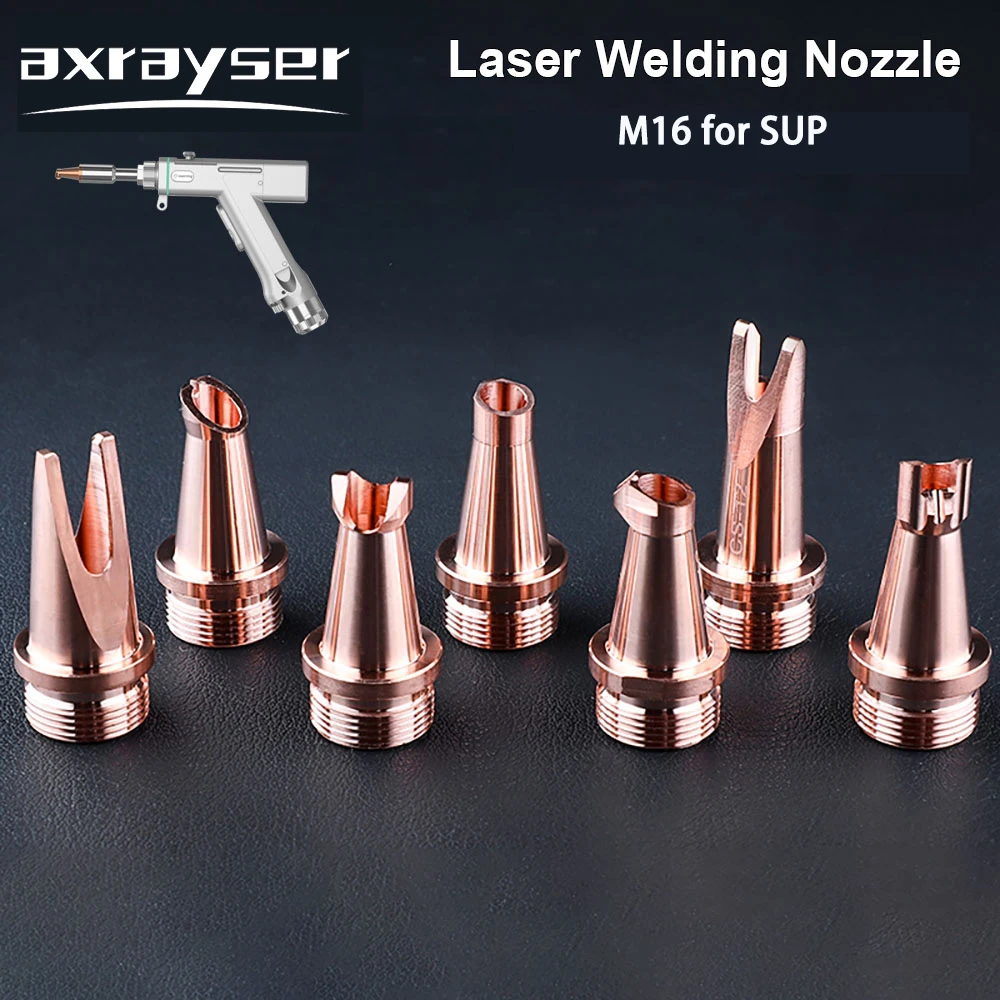 10 Stück Laserschweißdüsen aus Kupfer, Typ M16 A-H, mit Drahtvorschub für SUP CQWY Relfar Handlaserschweißgerät – Detail 2