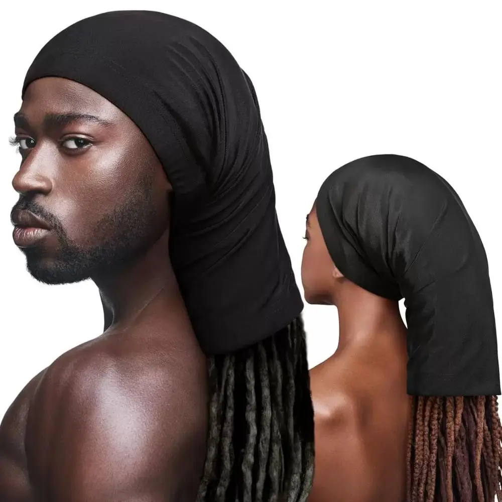 Comfortable Elastic Dreadlock Caps Breathable Unisex Loc Cap Stretchy Dreads Head Wrap Daily Wear
