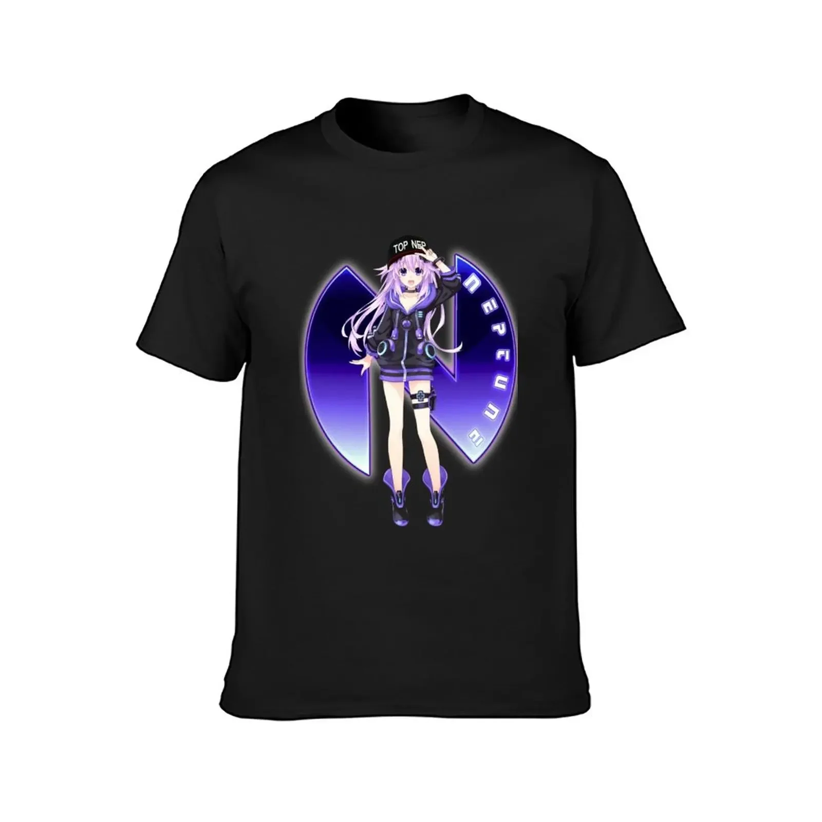 Hyperdimension Neptune adult Top hat T-Shirt man t shirt shirts men