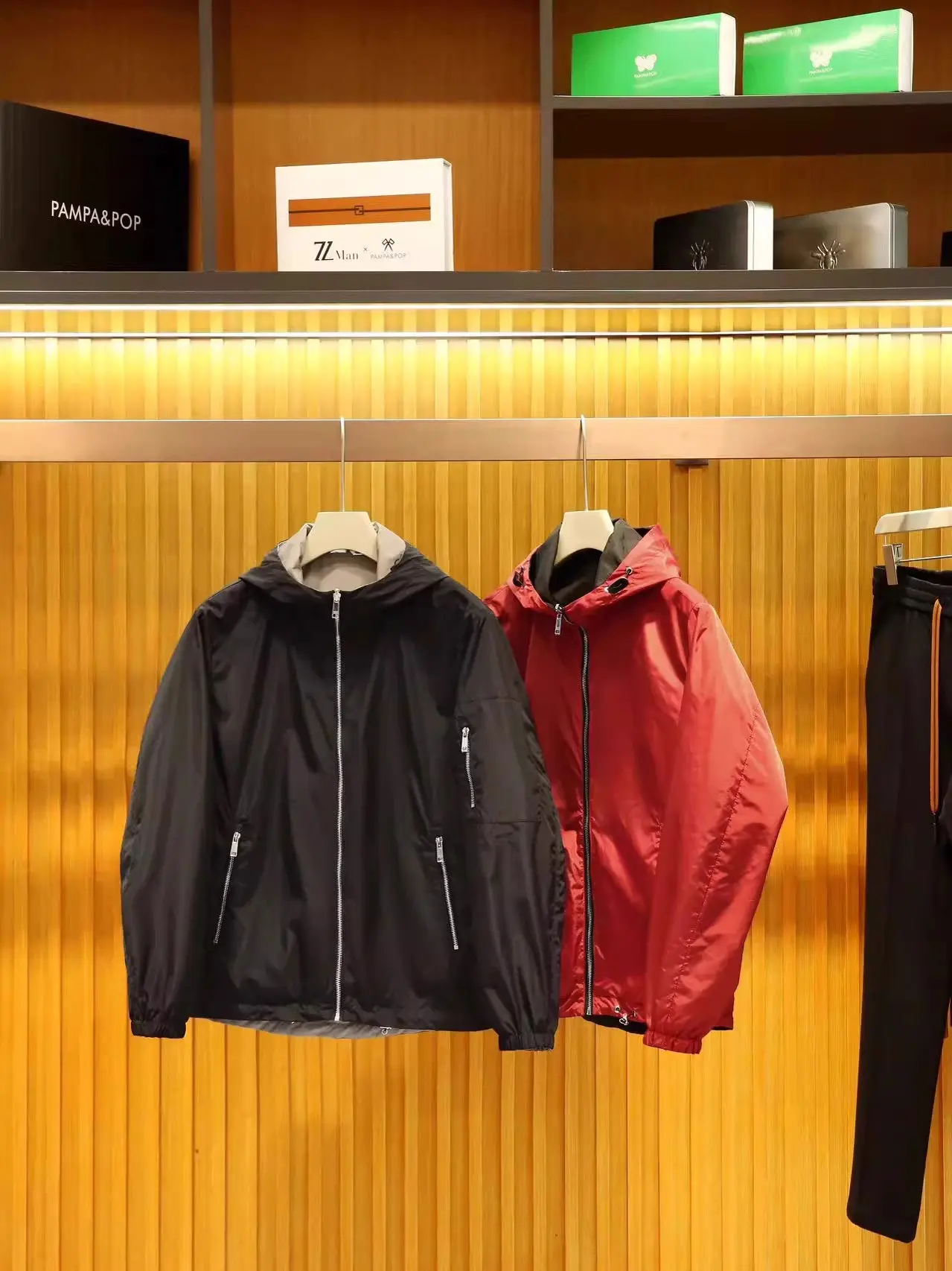 

Double-Sided Wear Luxury Italian Crtsmanip Memory Fabric High-End Men's Casual Jaet Coat Spring Autumn Loose Fit Long S...