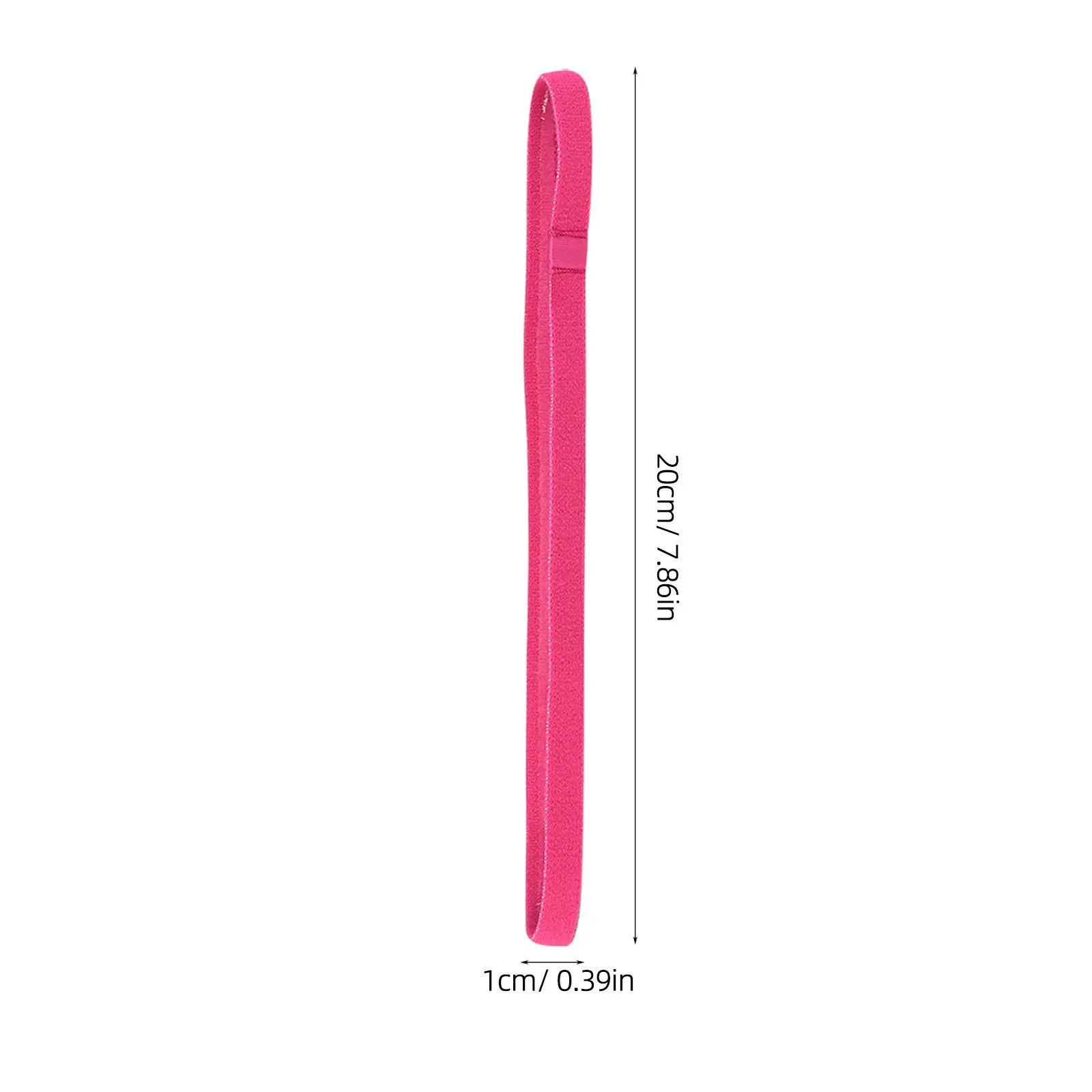 12Pcs Yoga Headband Soft Stretch Elastic Candy Color Anti-Slip Sweatband Sports Running Outdoor Headwear Fluorescent Red Green