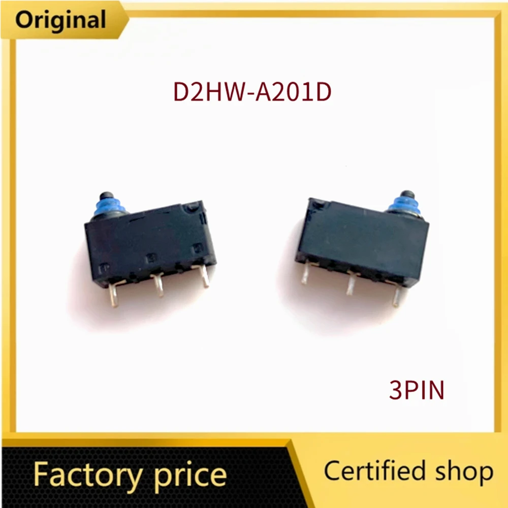 Original For OMRON D2HW-A201D 3pin waterproof and dustproof car door lock micro switch button