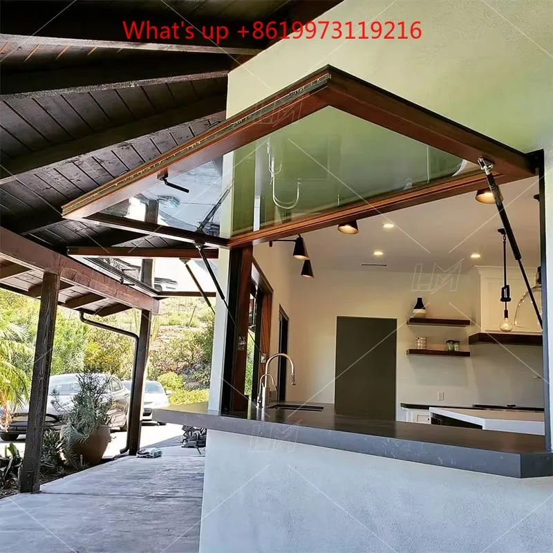 2026 OEM Customized High Quality Double Glazed Aluminum Awning Windows Modern Design for Home Bar Kitchen Hotel Villa Living Roo