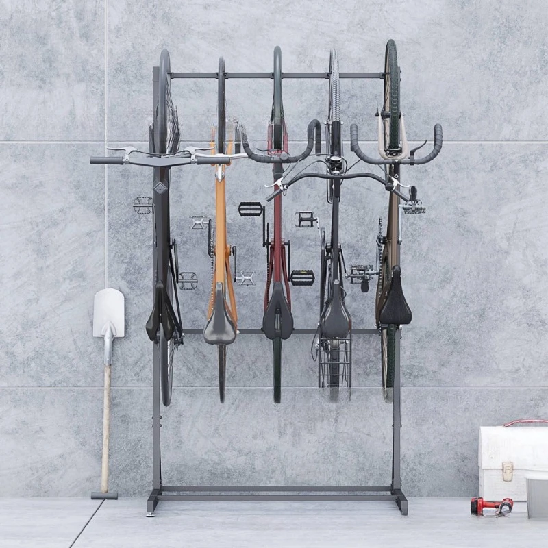 Bicycle parking rack multiple road bikes mountain bikes thickened firm pylons display stands