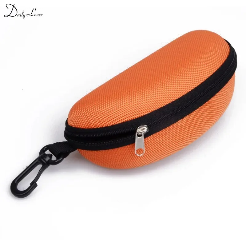 Portable Zipper Sunglasses Case Hard EVA Eyeglasses Box with Hook Glasses Compressive Protector Oxford Cloth Eyewear Storage Box