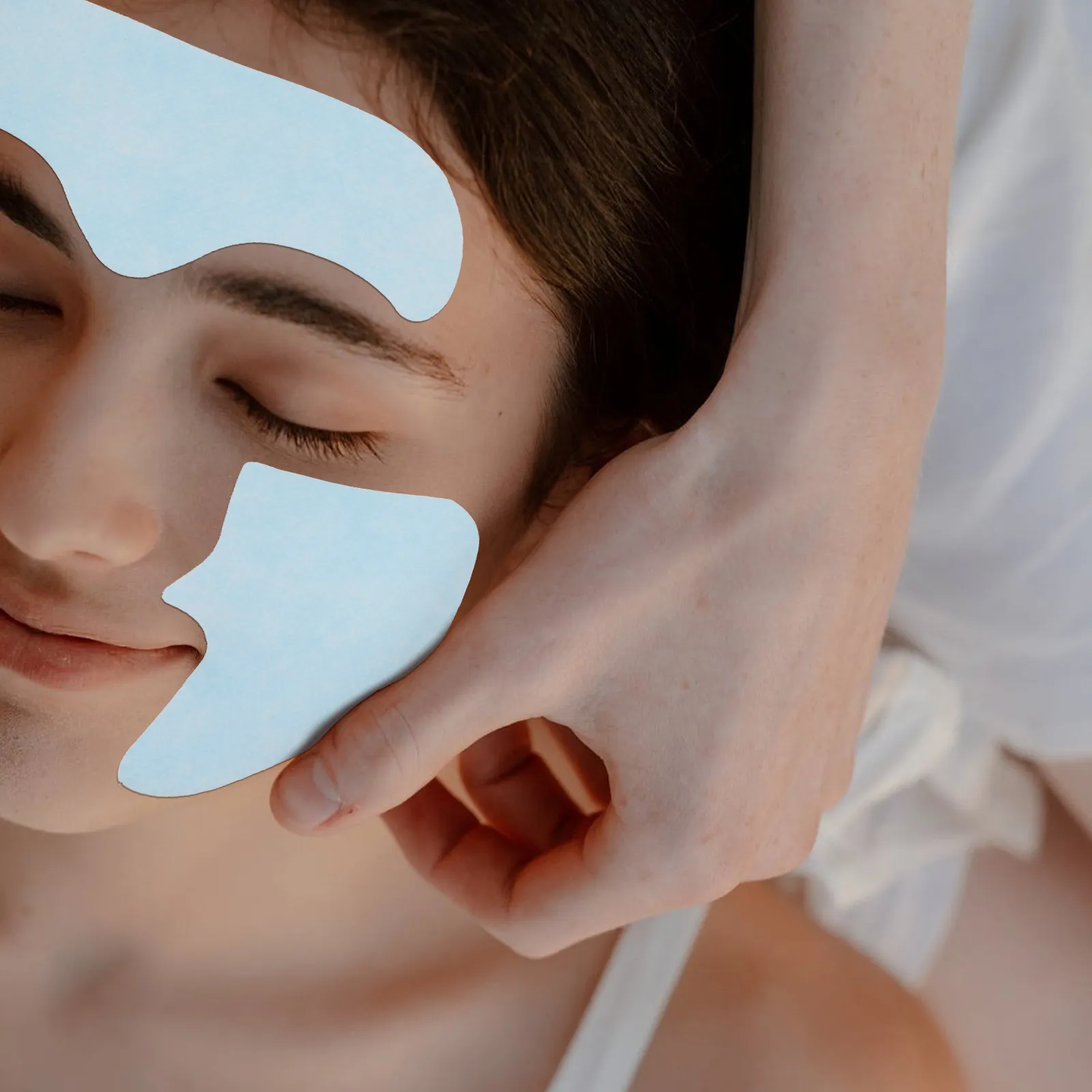 Disposable Facial Mask Sheets Water Soluble DIY Face Mask Sheets for Home Beauty Salon Skincare Moisturizing Brightening