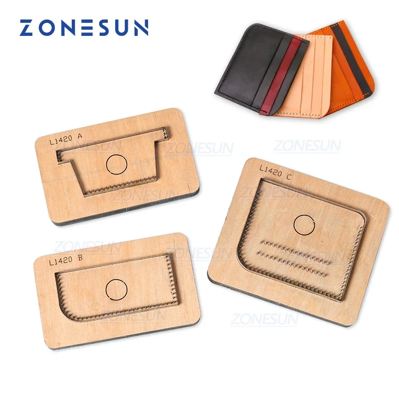 

ZONESUN держатель для кредитных карт портмоне индивидуальный кожаный режущий штамп ремесленный инструмент резак форма DIY бумажный кошелек резак штамп