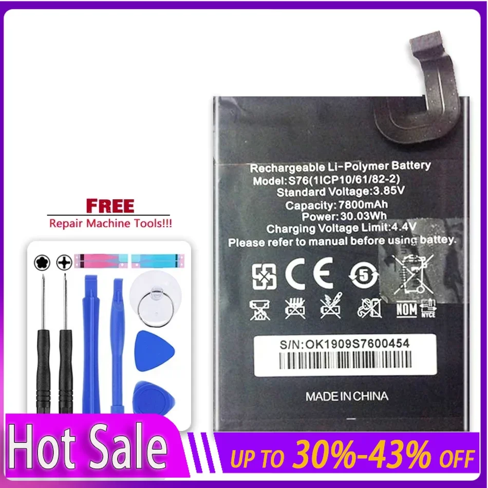 

Replacement Battery 7800mAh For Oukitel WP7 Mobile Phone