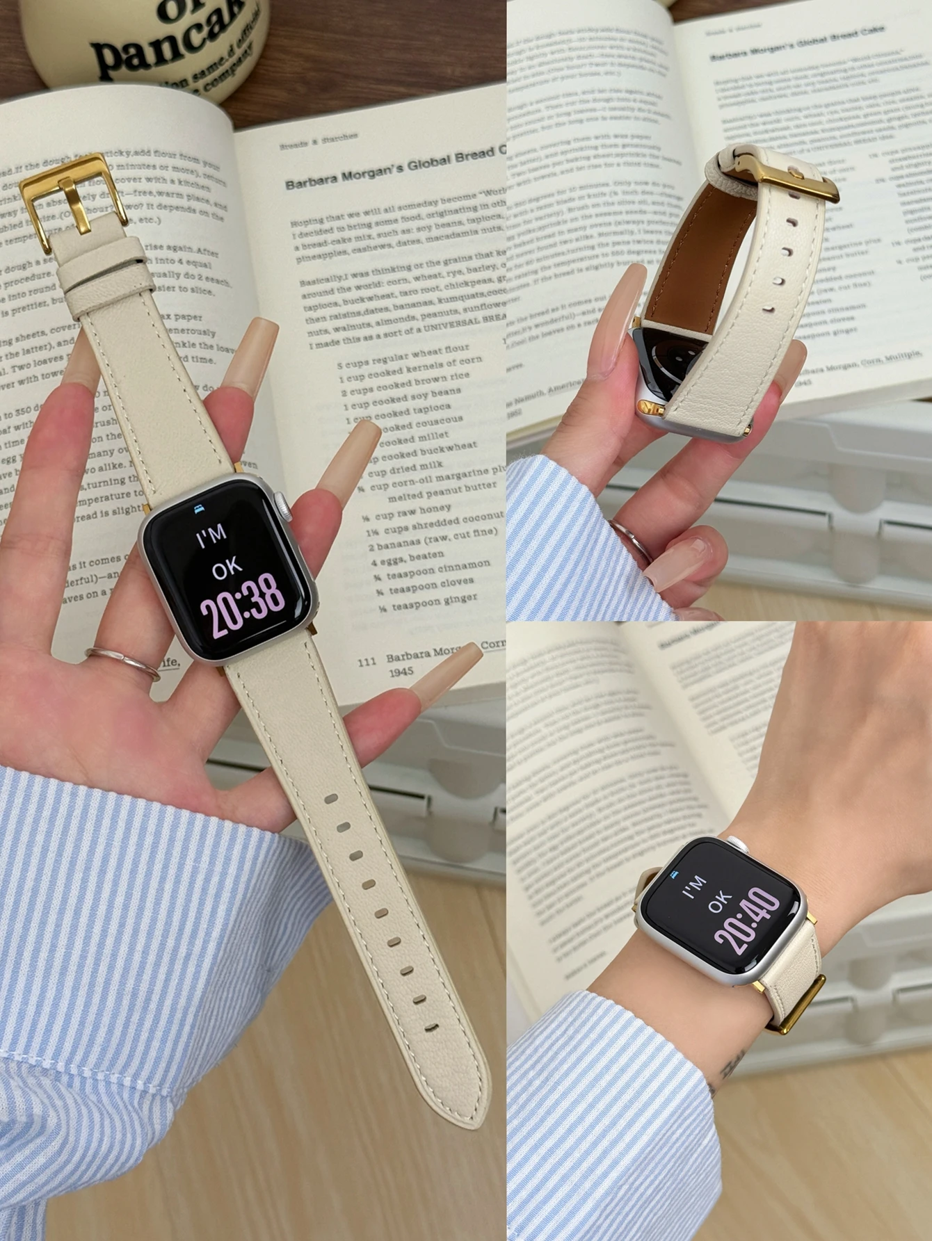 ممتاز ناتا حلقة جلدية كوريا لسلسلة ساعات أبل الترا 11/10/9/8/7/6 38 مللي متر 40 مللي متر 41 مللي متر 42 مللي متر 44 مللي متر 45 مللي متر 46 مللي متر 49 مللي متر حزام #1