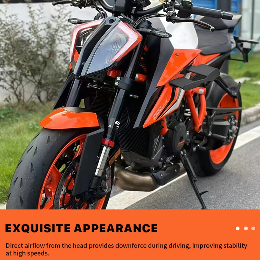 Motorcycle Fixed Wind Wing Spoiler Fairing For 1290 SUPER DUKE R RR EVO 21-24 Front Aerodynamic Winglet Side Wing Fairing Kit