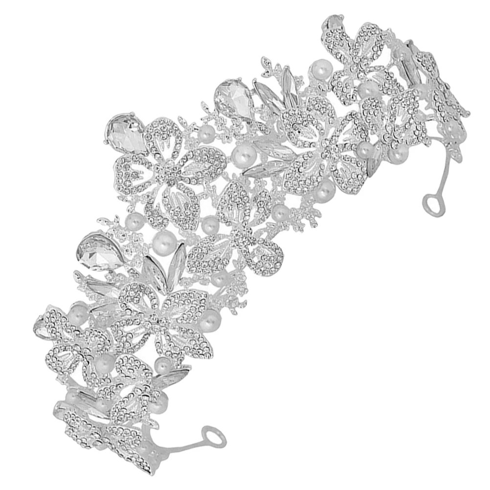 

Rhinestone Crown Hair Accessory Wedding Tiaras Bridal Headband Luxury Decorations Bride Comfortable Lightweight