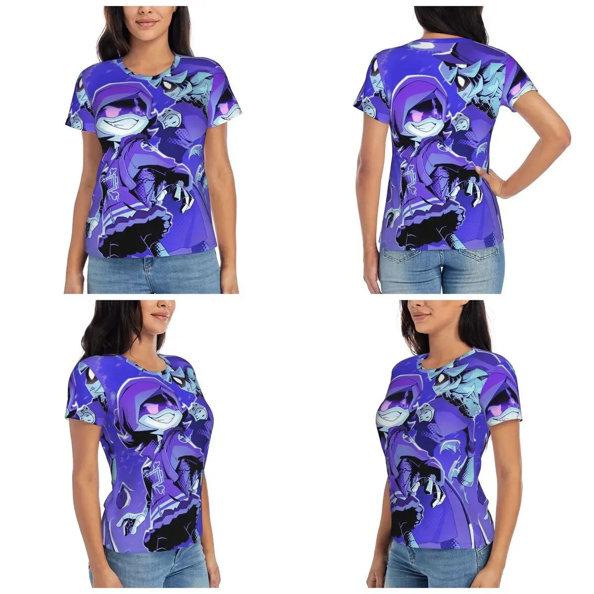 Murder Drones Game T-Shirt for Women Crew Neck Streetwear T Shirts Women's Tees Short Summer Clothes Tops