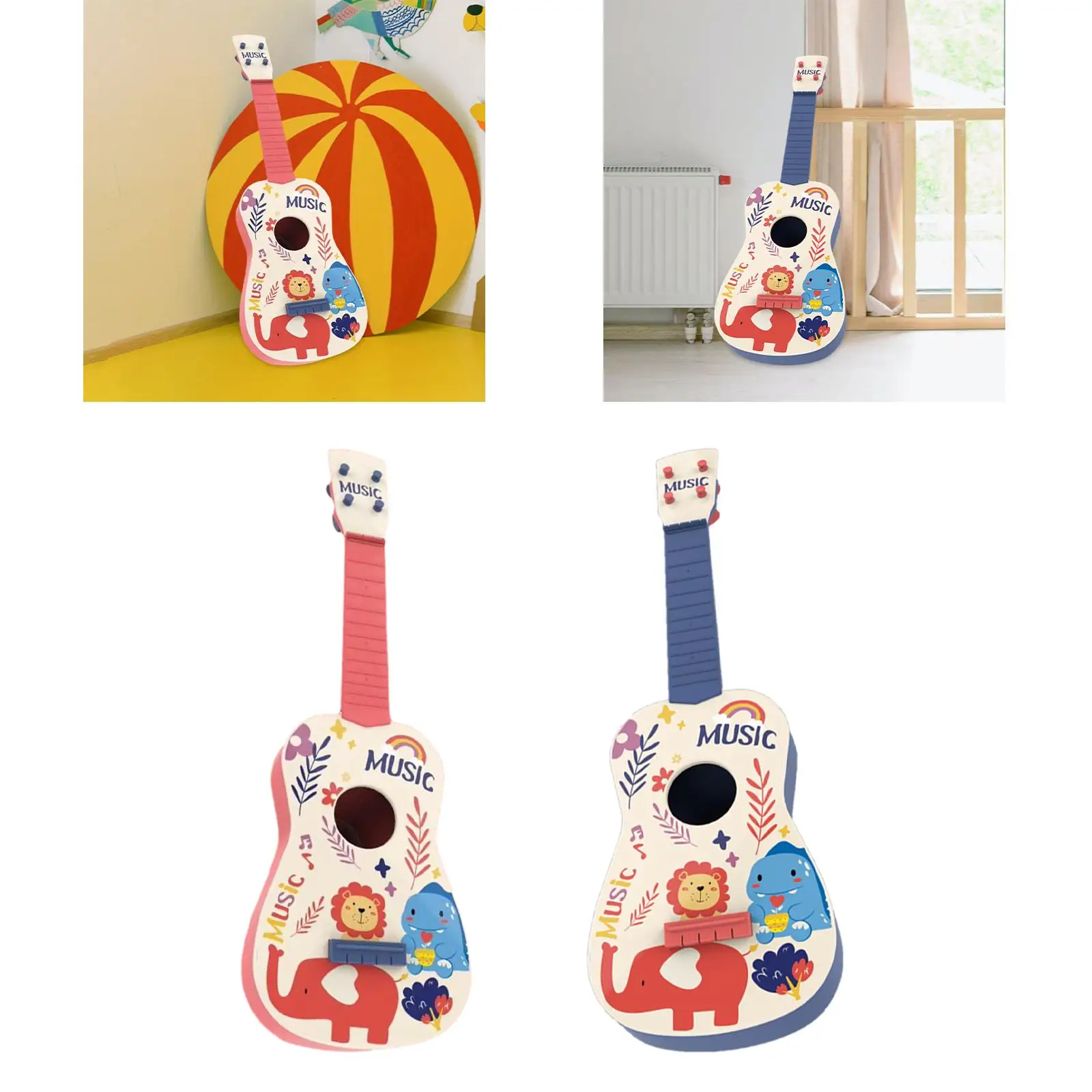 Kids Toy Ukulele Music Art Educational Instrument Toy Developmental Baby Toys for Christmas Gift