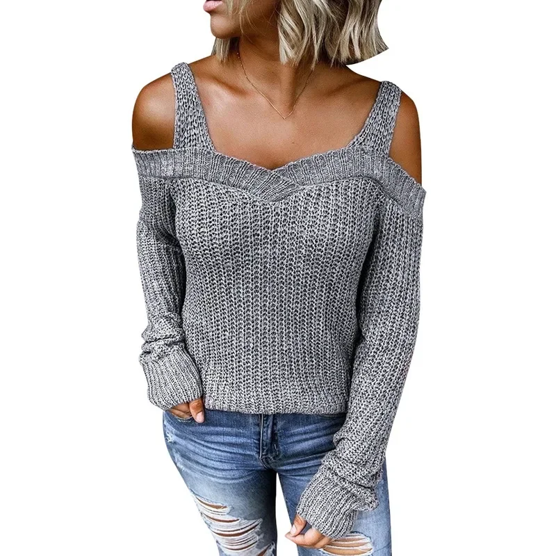 เสื้อสเวตเตอร์ถักปิดไหล่