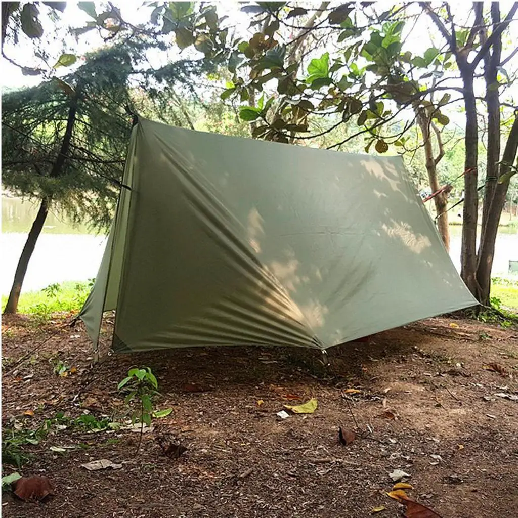 

Camping Tarp Shelter Lightweight Hammock Waterproof Durable Portable