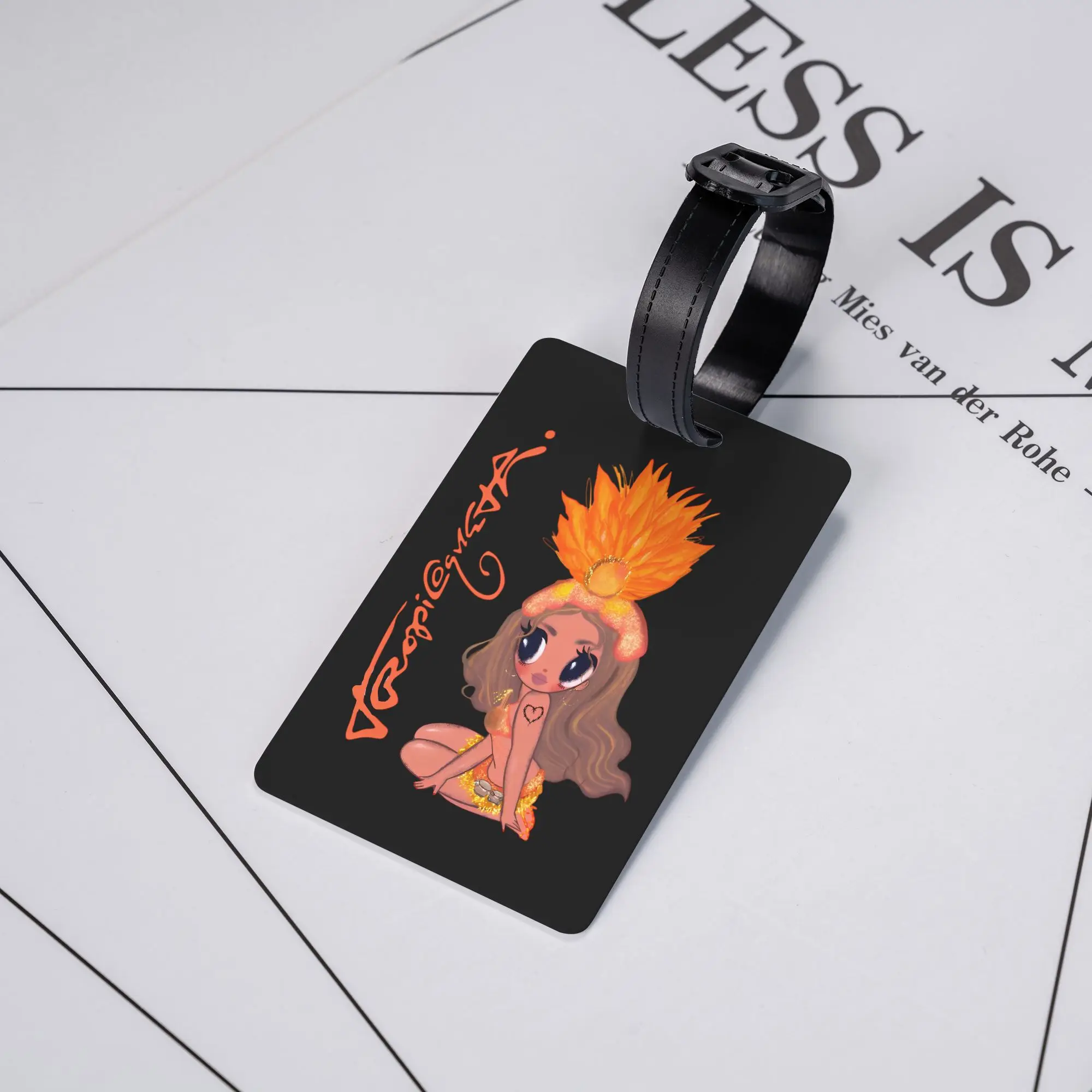 

Karol G Tropicoqueta, новый альбом, латина, багажные бирки, дорожные аксессуары, сумка для багажа, бирки, идентификационная адресная бирка для чемодана, подарки