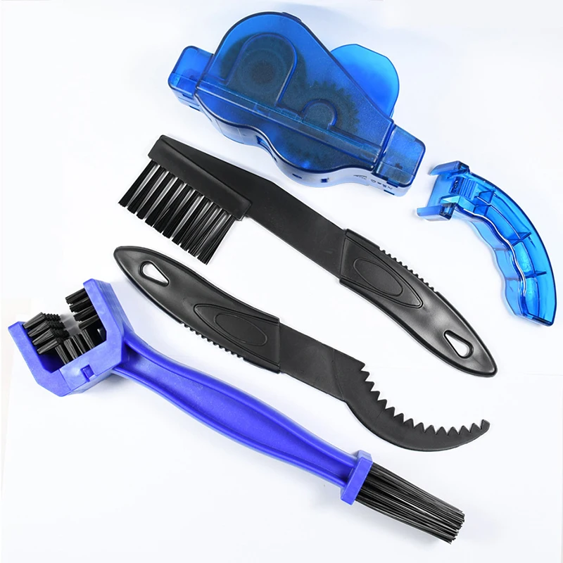 Draagbare fietskettingreiniger Fietsborstels Scrubber Wassen Gereedschap Mountainbiken Reinigingsset Outdoor accessoire