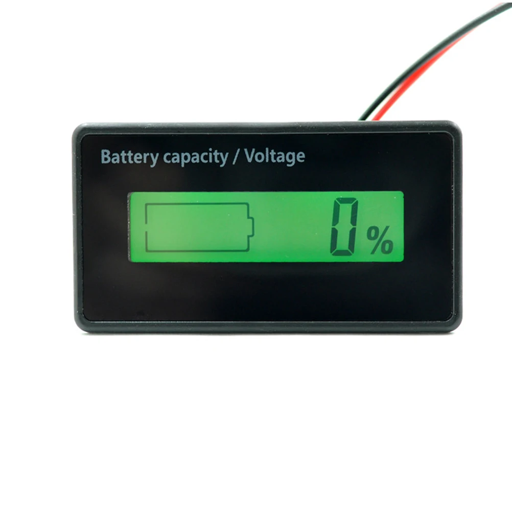 

12V 24V 36V 48V Capacity Lcd Voltage Monitor For Lithium 3.7V 3.2V Fe Waterproof Voltmeter Capacity