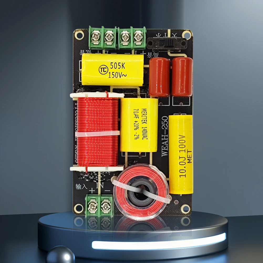 WEAH-250 250W 2 Way Frequency Divider Audio HiFi Filter Circuit Board HiFi Crossover Filter Module Home Sound Theater