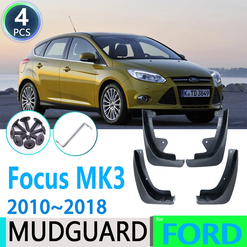 

Front Rear Car Mud Flaps For Ford Focus 3 MK3 III 2010~2018 2012 Mudflaps Splash Guards Mud Flap Mudguards Fender Accessories