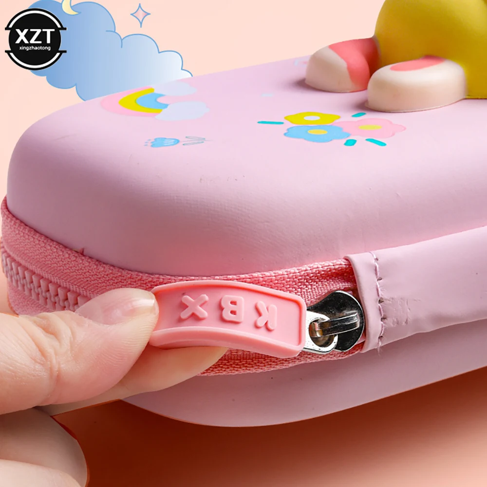 3D Decompression Cute Pencil Box Student Stationery Box Children Pencil Storage Box Three Layer Large Capacity Pencil Case