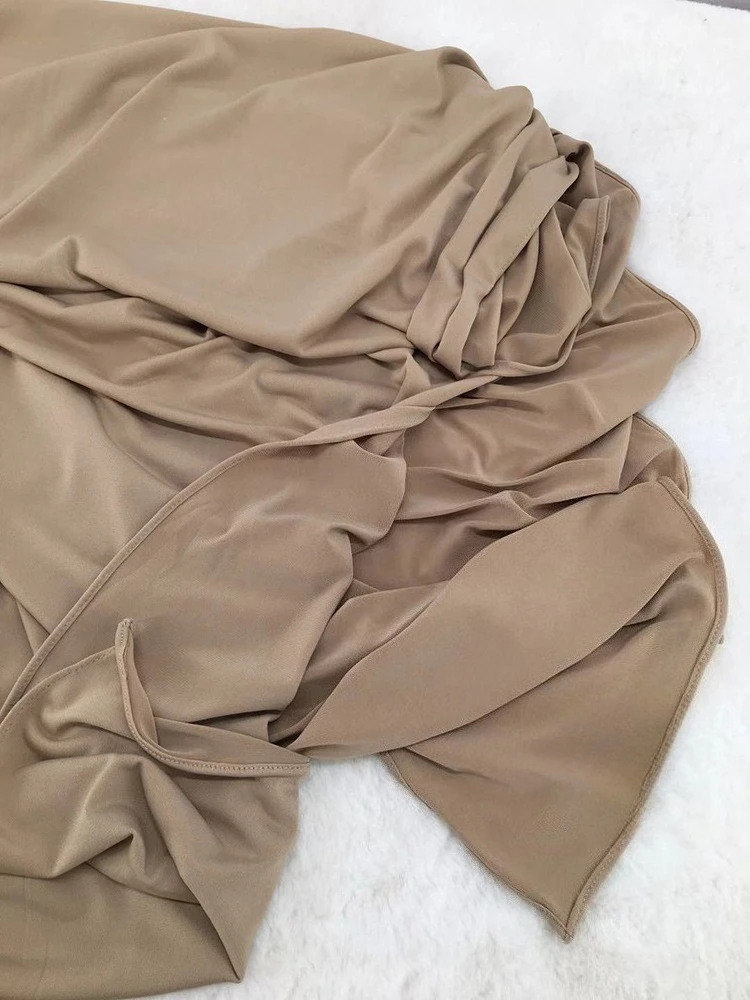 พรีเมี่ยมใหม่ JERSEY Line Hijabs สําหรับผู้หญิงฮิญาบผ้าพันคอ Bicolor Medina ผ้าไหม Hijab มุสลิมแฟชั่น HEAD Wrap สําหรับผู้หญิง Turban Femme