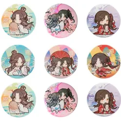 4/5/6PCS Tian Guan Ci Fu Hua Cheng Xie Lian Cosplay Metal Brooch Heaven Official’s Blessing Cute Anime Badge On Backpack Jewelry