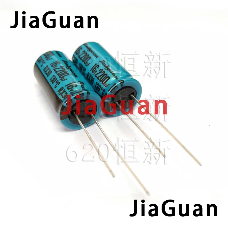 20PCS NEW RUBYCON RX30 16V2200UF 12.5X25MM Electrolytic Capacitor rx30 2200uF/16V 130 degrees 2200UF 16V 16RX302200M