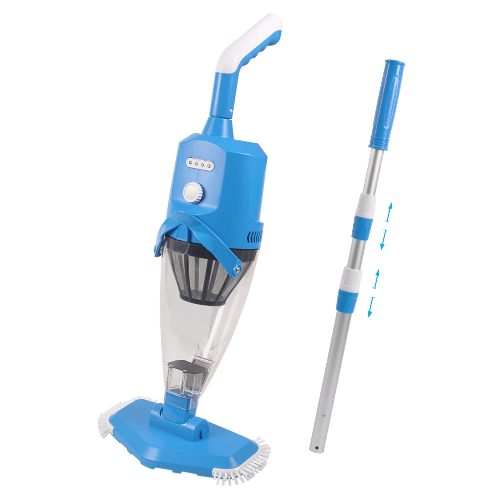 เครื่องดูดสิ่งสกปรกแบบมือถือแบบชาร์จไฟได้ เครื่องมือทําความสะอาดสระว่ายน้ําพร้อมการชาร์จหนึ่งชั่วโมงและการใช้งานตลอด 24 ชั่วโมง