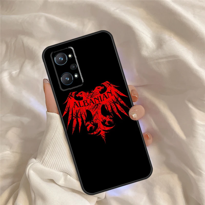 Albania Người Albania Cờ Dành Cho Realme C21Y C25Y C25s C11 C21 C31 C15 C35 8i 9i 8 9 Pro GT sư GT Neo 3 3T 2T