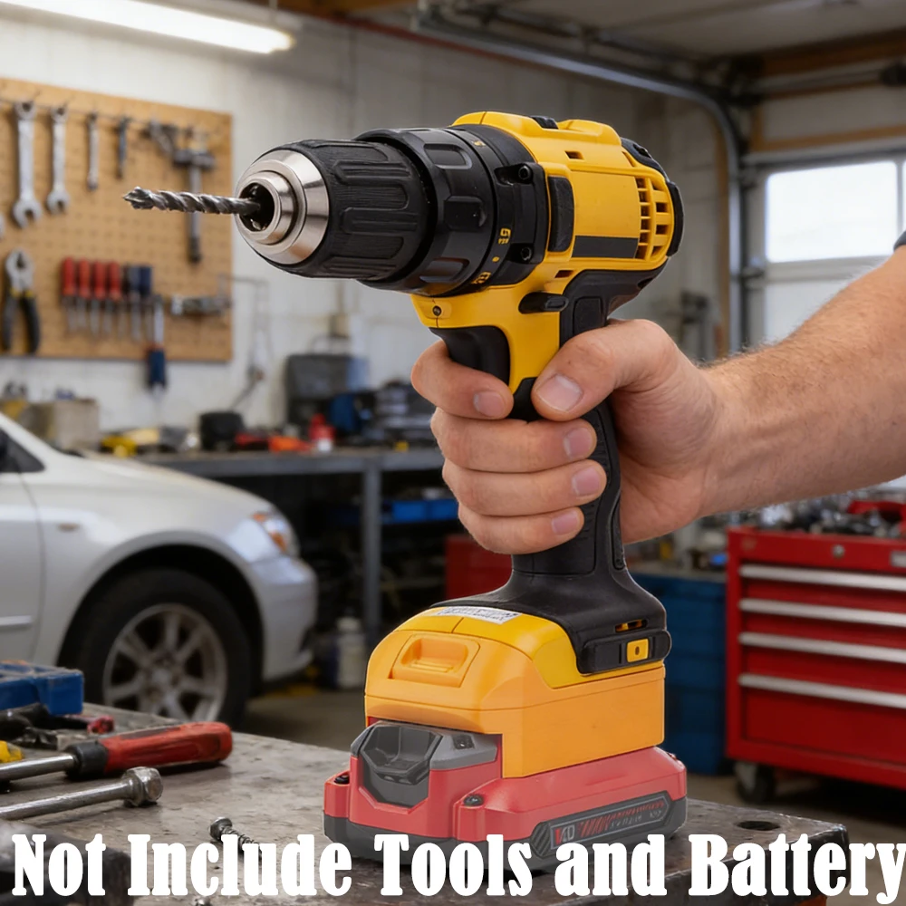 

For Craftsman 20V Lithium Battery Adapter Converter To For DeWalt/Milwaukee 18V Li-ion Power Drill Tools Accessories(No Battery)