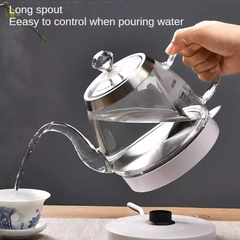 Borosilicate Glass Electric Kettle for Boiling Water 220V Home Tea Kettle 1L Transparent Heat Preservation Bouilloire Électrique