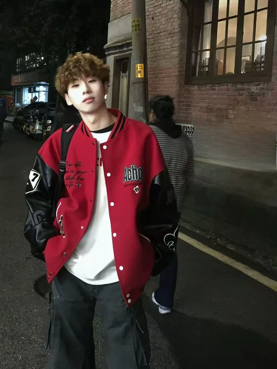 

Американская хлопковая бейсбольная куртка в стиле High Street с вышивкой букв, осенне-зимняя, утепленная, для пар