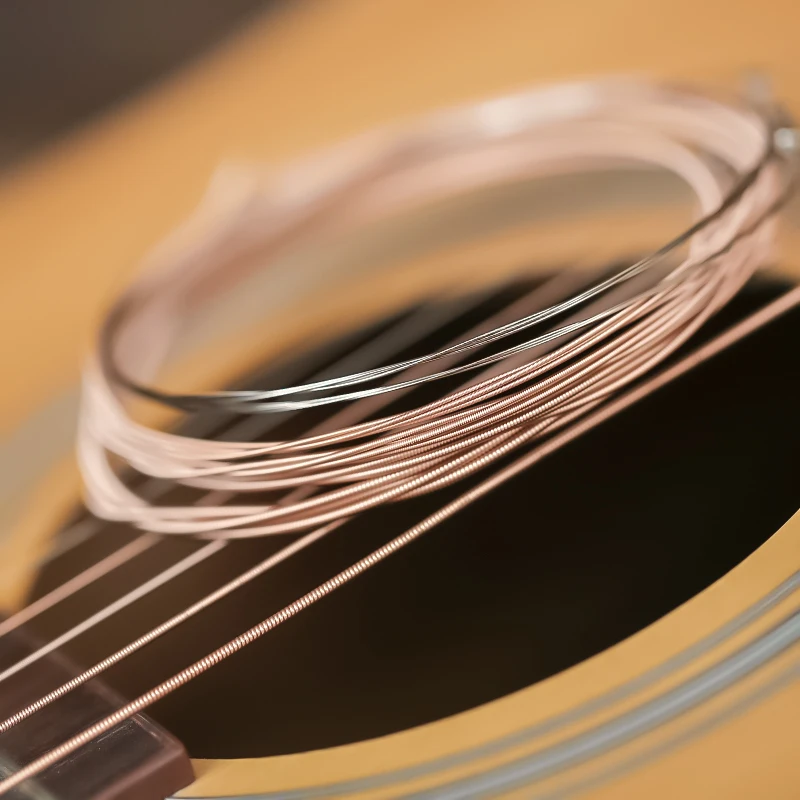 Alice A206SL Acoustic Guitar Single String Phosphor Bronze 11-52 Coated 1pc 1st-6th Replacement Anti-Rust