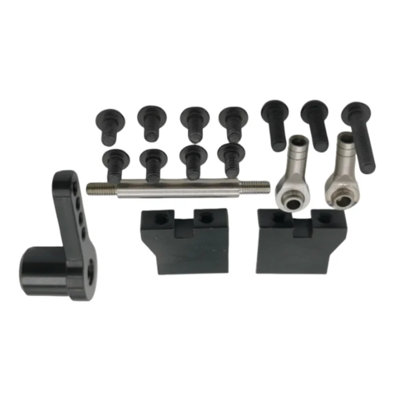 

1 Set Black Simulation Metal Turn Tie Rod for 1/14 Tamiya For Iveco Dedicated Diy Parts