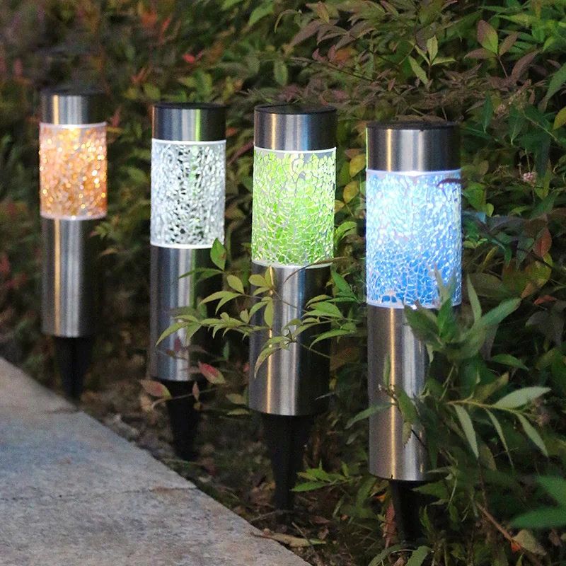Solar Led Light Outdoor Mosaic Solar Lawn Lamp Waterproof LED Landscape Lighting for Garden Pathway Yard Decoration Walkway