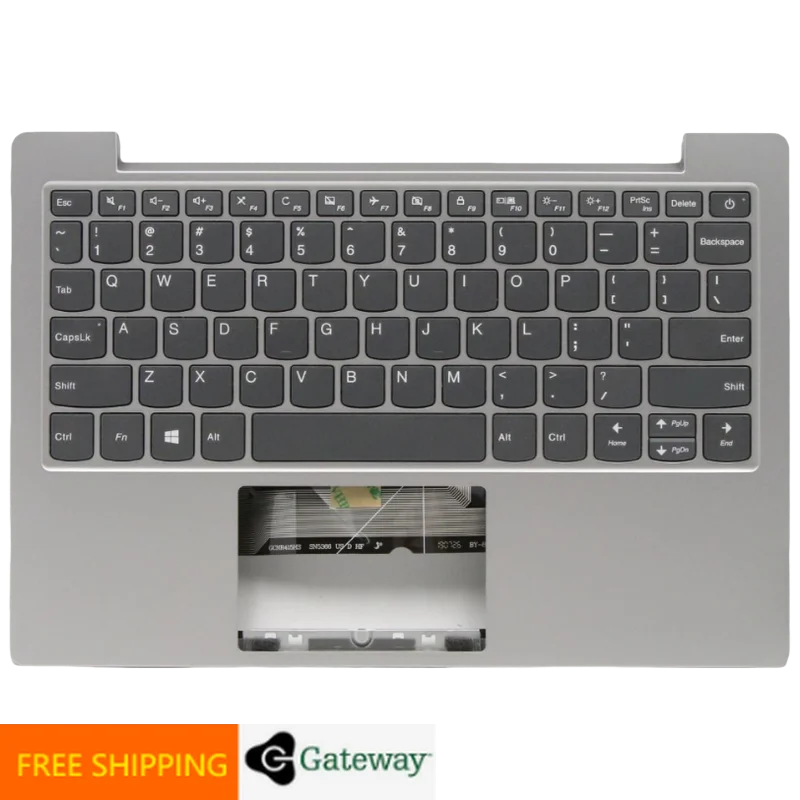 US English Platinum Grey Keyboard Upper Case Palmrest Shell Cover For Lenovo Ideapad S150 Slim 1 11 11AST 05 5CB0W44026