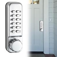 Password Push Button Door Latch Lock Code Combination Access Mechanical Keyless Doorknob Right Left Hand