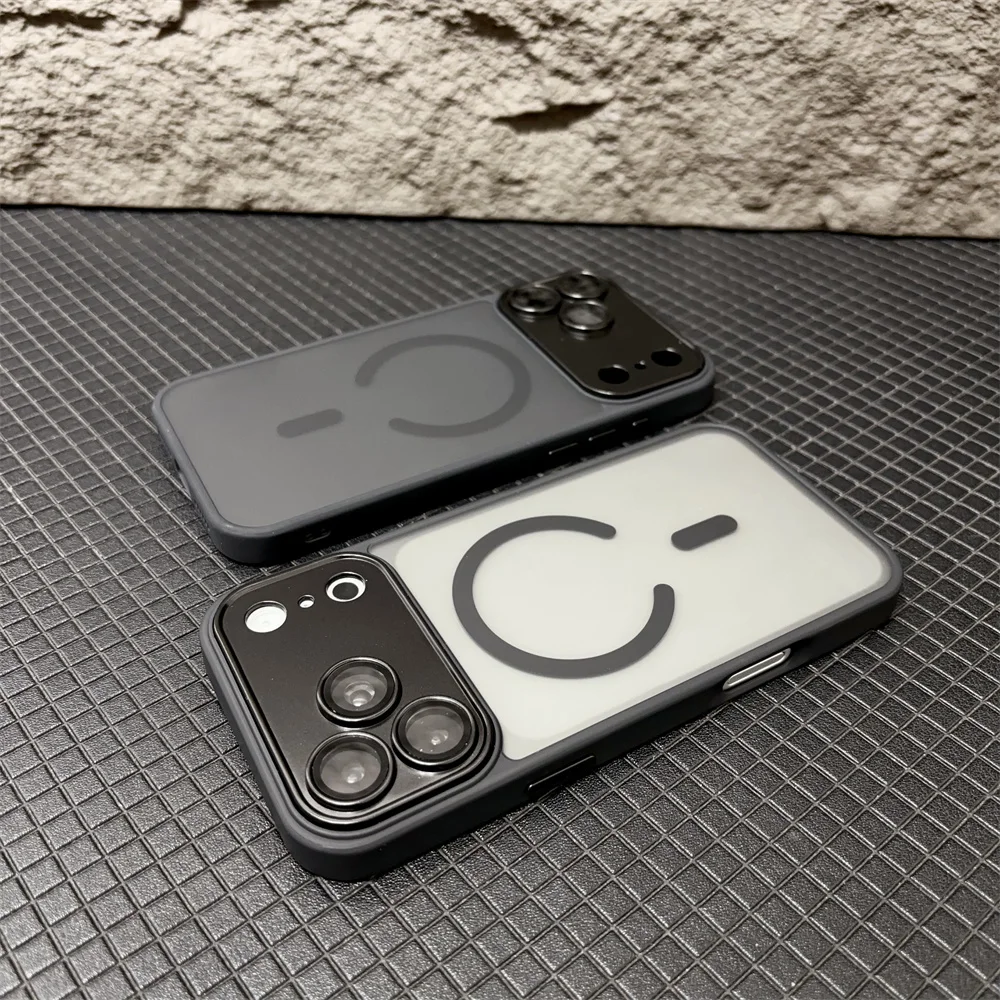 Luxuriöse, verpackte Handyhülle mit mattierter Oberfläche für iPhone 18, 17 Pro Max, Air, 16 Plus, 15, 14, 13, 12, 11, kompatibel mit MagSafe, matte, transparente, magnetische Hülle. – Detail 12