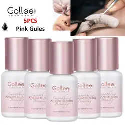 Gollee 5pcs Wimpern kleber Gelee Pulver Kleber 5ml Wimpern verlängerung liefert Make-up-Werkzeuge Bonder Beschleuniger Wimpern Super Bonder Wimpern