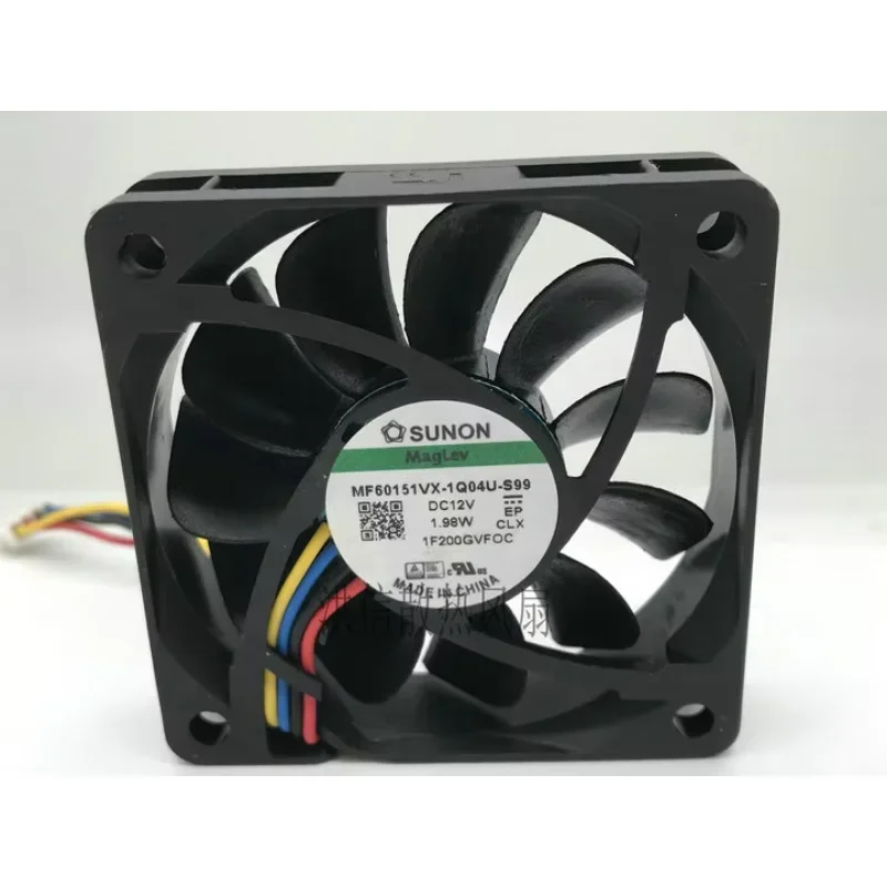 

SUNON MF60151VX-1Q04U-S99 DC 12V 1.98W 60x60x15mm 4-Wire Server Cooling Fan