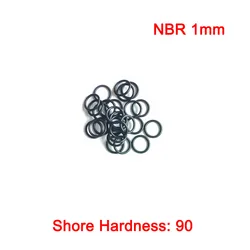 Durezza Shore 90 gradi spessore 1mm NBR gomma O-ring guarnizione rondelle in gomma nitrilica Butadiene le dimensioni di tenuta possono essere personalizzate