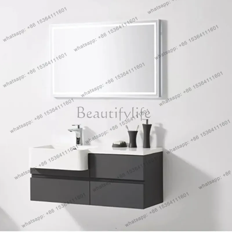 Export big belly basin, bathroom cabinet combination, intelligent washbasin, simple bathroom washstand