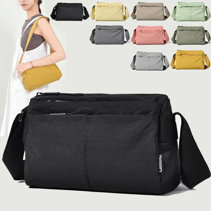 

Women's crossbody bag new nylon cloth bag, casual shoulder bag, lightweight small bag, couple's small cloth bag