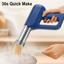 Electric Noodle Maker with 5 Mold Home Usb Charging Cordless Handheld Electric Pasta Pressing Machine Kitchen Manual Tools